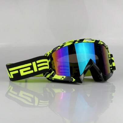 1 stuk, motorbril, offroad motorbril, offroad fietsen, ATV motorracebril, skibril, fietsbril, sportbril, sneeuwscooterbril, strand offroad voertuigbril, essentiële motorartikelen