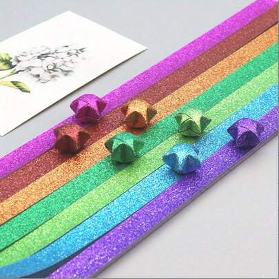 540 Sheets Cute Stars Origami Paper Of Cartoon Duck Lucky Stars Paper Strips For DIY Handcrafts Decoration Folding Paper Strips For Party Decor Gift Making