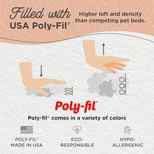 Best Friends By Sheri Original Calming Donut Dog And Cat Bed, Shag Faux Fur, Lavender, (36in X 36in) - Anxiety Relief For Pets Up To 100 Lbs - Cotton Candy Shag - Xem 1