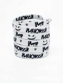 Halloween Personalized Sports Sneakers Decorative Shoelaces, Fashion Halloween Decorative Shoe Accessories Polyester Woven Flat Shoelaces. - Multicolor - View 6