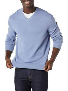 Men Sports Sweaters - Light Blue - View 2