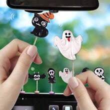 6 件随机颜色汽车仪表盘万圣节摇晃装饰