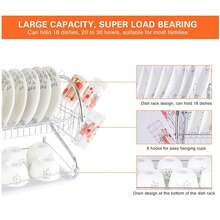 Large-Capacity, Multifunctional Extendable Dish Drainer With Ample Utensil Support For Pots And Pans, Black.