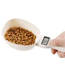 Colher Medidora Digital 24cm de 0.1g a 800g Precisão Cozinha Culinária Ração Pet Ingredientes - Branco - Visão 1