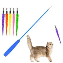 2pcs Caterpillar Replacement Teaser Wands For Cat Plush Toys