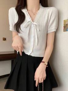 Women Tops - White - View 2