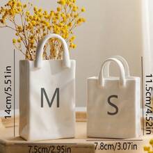 1 pezzo Borsa creativa a forma di vaso di lusso, accessorio per la decorazione della casa in resina minimalista moderna, vaso di fiori, decorazione per la stanza - Multicolore - Visualizzare 8