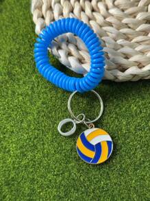 个性化排球钥匙扣礼品，送给段街运动员的礼物，感恩节和圣诞节礼物 - 黃色 - 查看 42