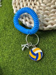 个性化排球钥匙扣礼品，送给段街运动员的礼物，感恩节和圣诞节礼物 - 黃色 - 查看 51