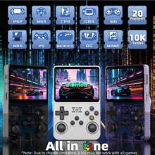 R36S 64G Retro Handheld Console Open-Source Linux System Classic Game Consoles 3.5 Inch IPS Screen Portable Video Player Built In 15000+Game Multi-Color Optional Open-Source Game Handheld Console