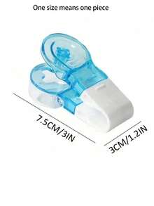 1个便携式药片取药器，带药盒，家用小工具，药片辅助工具，新款药片分发器 - 彩色 - 查看 7