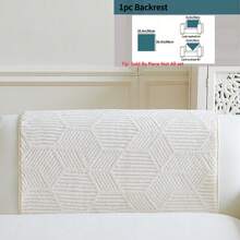 1 pieza Cojín de sofá grueso de unicolor estilo bohemio - Jacquard artesanal, antideslizante y fácil de limpiar, para todas las estaciones, lavable a máquina, apto para mascotas, tela de felpa suave - Perfecto para la decoración del hogar en la sala de estar, dormitorio, oficina.