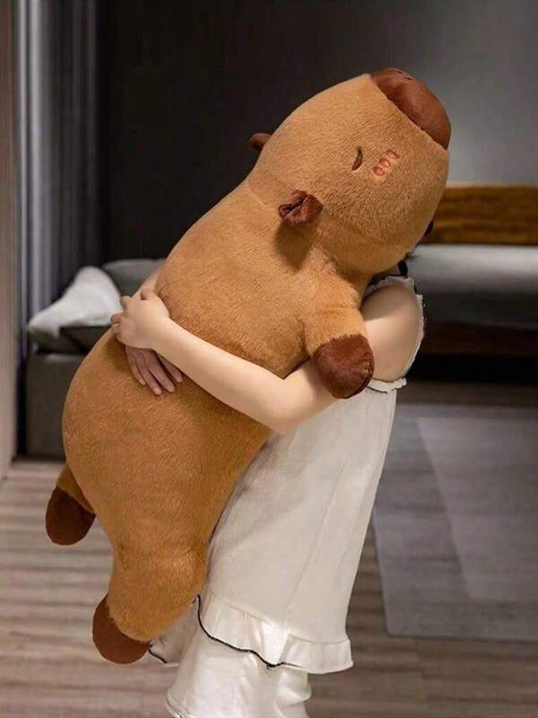 Capybara Sleeping Professional Pillow Doll, Suitable For Sofa/Bedroom/Outdoor Capybara (Pillow/Cushion/Cushion). Kawaii's Doll Capybara. It's A Great Gift For A Special Friend Or Family Member During The Holidays, The Selection Of Party Decorations, Birthday Gifts, And Various Holiday Gifts Is For Giving As Presents To Friends Or Partners..