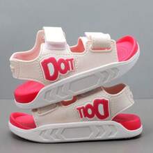 Kids Flat Sandals - Hot Pink - View 3