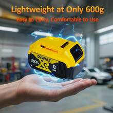 DW 8.0Ah 20V Batteries For Dewalt Cordless Tools - Compatible With DCB200, DCB205, DCB206 & More 1Pack,2Pack,4Pack - Gói 2 - Xem 2