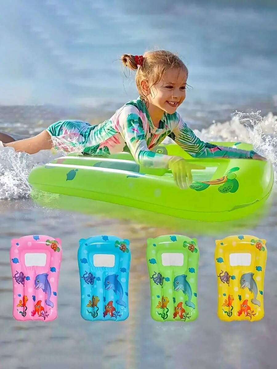 Inflatable Boogy Boards For Beach Travel Toys, Inflatable Body Board Slide Rider And Pool Float Toy Swimming Pool Floating Learn To Swim, Inflatable Body Board For Water Slides Pool Party Float Toy Lawn Water Slide Replacement Boards For Kids Outdoor Backyard Water Party Favors Summer Weekend Fun - View 1