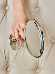 1 PC 6-Inch Circular Cake Stand, Dessert And Fruit Tray,Stainless Steel Trays Are Suitable For Holiday Events Such As Weddings, Parties, Christmas, Birthdays, Etc - Silver - View 5