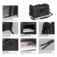 1 Túi đựng thú cưng đa năng, Ba lô đựng mèo có dây đeo vai, Túi xách chó thoáng khí dùng ngoài trời - Nhiều màu - Xem 3