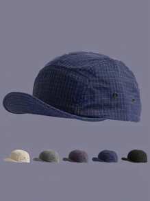 1 件男女通用休闲透气速干短檐穿孔棒球帽，户外运动帽，适合日常通勤或露营 - A - 查看 13