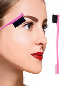 3/6件套女士粉色美发沙龙必备工具套装。包含拔发针器、便携式梳子、挑染尖梳、双头眉刷、挑染刷和连续喷雾瓶，非常适合沙龙和女士发饰、梳理和边缘控制，也是日常家居和节日礼物。