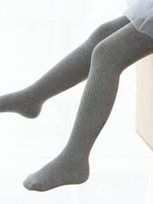 1 Pair Children's Tights, Girls Tights Kids Tights With Moderate Thickness, Suitable For Spring And Autumn, Simple Solid Color And Easy To Match. Baby Toddler Leggings Socks