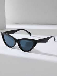 1 件女士小框猫眼形金属铰链眼镜，适合日常佩戴和旅行，适合夏季海滩度假、户外、旅行 - 彩色 - 查看 11