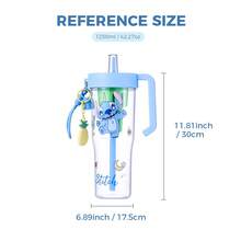 Miniso 史迪奇菠萝派对杯 | 大容量，可爱又实用！1250毫升/42.27盎司，盛装大杯饮品的理想之选。史迪奇+菠萝图案，充满热带夏日气息。轻巧防碎塑料材质，居家/宿舍/野餐的完美之选。（1个） - 藍色 - 查看 11
