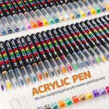 12/24/36/48/60/72/120/168/240 色亚克力马克笔、马克笔着色套装、快干、防褪色、非常适合绘画、插图、手工艺术、学校返校季节用于涂色书和其他 DIY 项目、适用于纸张、织物、木材、岩石、塑料、玻璃、陶瓷、南瓜、金属等、适合学生和成人的丙烯酸涂料马克笔、复活节、感恩节、万圣节、圣诞节礼物 - 彩色 - 查看 5