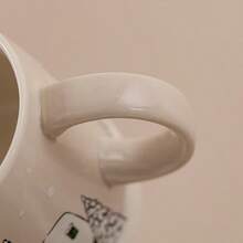 1 pieza Taza de café navideña, taza de cerámica para beber, taza de agua de cerámica de gran capacidad para uso doméstico