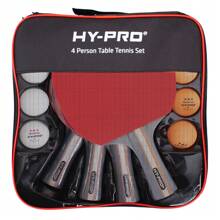 Hy-Pro 4 Person Table Tennis Set With Bats - Red - View 2