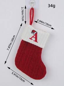 2 PCS Knit Monogram Stockings, Stockings Small Xmas English Letters Hanging Stockings Socks Double Sided Fireplace Hanging Stockings For Party Decoration New Year Party Gift Favors Supplies,Personalized Initial Stocking, Family Holiday Xmas Party Decor Birthday,Christmas, Decor 2025 Home Decor Christmas Decorations Room Decor Winter