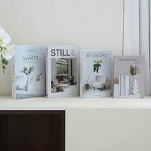1pc/4pcs Modern Decorative Fake Books, Home Decor Book Props, Faux English Books