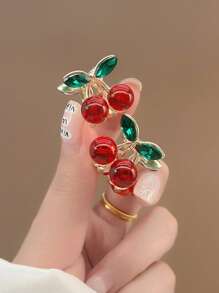 1pc Women's Elegant Red Rose Tassel Crystal Hair Claw Clip, Ideal Gift Hair Clips Hair Jaw Clip Hair Clamps Hair Clutch Hair Catcher Clip