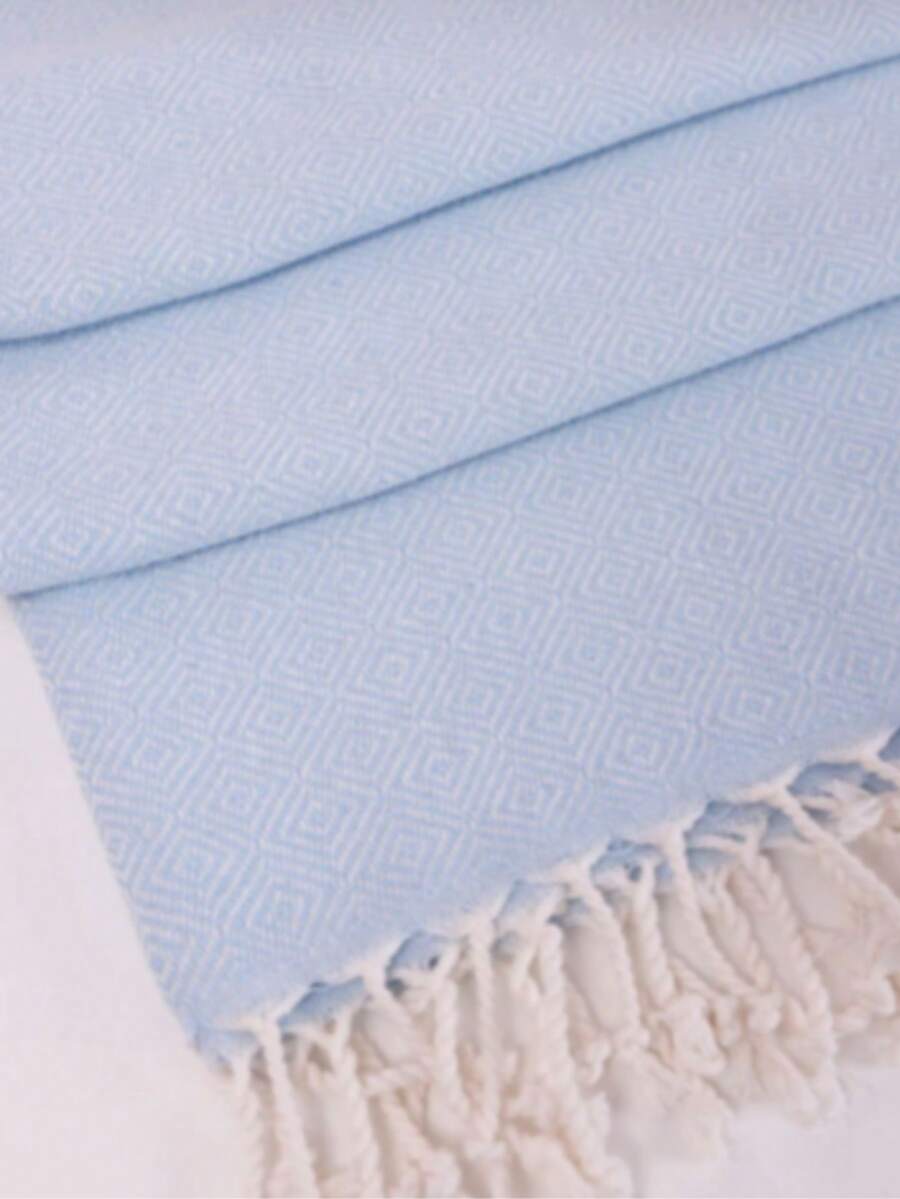 90x190 Cm 100% Bamboo Soft And Quick-Dry Beach Towel | MADE IN TURKEY - White - View 1