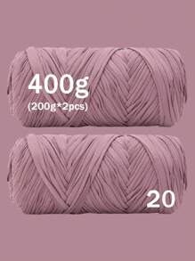 1/2 piezas Hilo de camiseta premium - 200g/pieza Hilo elástico de alta calidad, hilo de poliéster suave y elástico para proyectos de ganchillo vibrantes, ideal para decoración del hogar, manualidades DIY como tejido DIY, proyectos de ganchillo, bolsos tejidos a mano, cestas, mantas, alfombras, zapatos, pantuflas, cojines y muñecas, hilo multicolor | Hilo de poliéster | Hilo acrílico | Accesorios de tejido