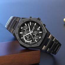 Skmei 2452 Luxury Men Quartz Watch Waterproof 30 Meters Stainless Steel Strap - one-size - View 7