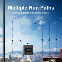 PuRuiKai Window Cleaning Robot, 2 Nozzles Water Sprayer, 4-Level Protection System, 4.0 Path Planning, Steady-Climbing System, Edge Detection, App Control Mini Window Cleaner - EU C Type Plug(220-240V) - View 7