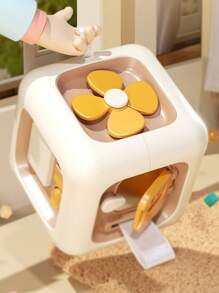 1pc Montessori Educational 6-In-1 Sensory Cube Toy, Multi-Functional Design With Spinning Fans, Buttons, Gears, Tracks To Develop Fine Motor Skills, Cognitive Ability, Sensory Stimulation, Made Of PP+TPE Materials, Dishwasher Friendly