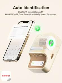 Máy in nhãn NIIMBOT B21, máy in ảnh không dây Bluetooth, khổ in rộng 20-50mm, máy in nhãn nhiệt, thích hợp cho doanh nghiệp nhỏ, in địa chỉ, logo, quần áo, thư từ, nến, trang sức và quà tặng. - Nhiều màu - Xem 3