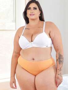 Kit 5 Plus Size Panties Rebeca Tighten Culotte Lingerie High Waist Reduces Measurements