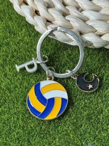 个性化排球钥匙扣礼品，送给段街运动员的礼物，感恩节和圣诞节礼物 - 黃色 - 查看 105