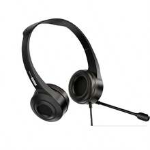 Lenovo Headphones E01 Professional Noise Reduction Single-Sided Rotatable Microphone Headset Anti-Tangling Wire Suitable For Computers/Notebooks/Tablets/Mobile Devices Head-Mounted Wired Headset Black Single USB Black Single USB - Black Single USB - View 2