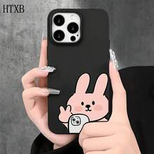 Funda protectora para teléfono con diseño de conejo rosa para selfies, con orificios grandes, compatible con phone 16 Pro Max, 16, 15 Pro, 14, 14 Plus/14 Pro Max, 13, 13 Pro, 12 Pro, 11/11 Pro Series. Regalos para cumpleaños y fiestas - Blanco - Ver 2