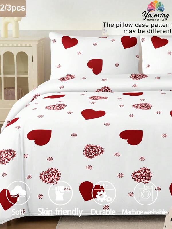 2/3 pièces/Ensemble Housse de couette motif marbre blanc gris, Ensemble de literie en microfibre doux et respirant, sans repassage, idéal pour un meilleur sommeil, style hôtel de luxe, cadeau pour maman, papa, ami. Housse de couette*1, taie d'oreiller*1/2, taille King, Queen, Full, Twin, pour dortoir, rentrée scolaire