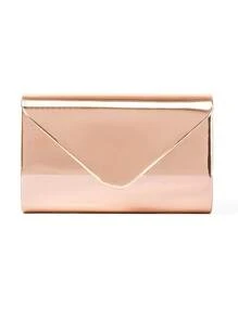 1pc Champagne Color Mirror Finish PU Women's Evening Bag, Smooth Mirror Surface Is The Perfect Fusion Of Elegance And Fashion, Can Be Handheld/Carried/Shoulder Bag/Crossbody, Suitable For Weddings/Parties/Galas/Formal Events