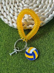 个性化排球钥匙扣礼品，送给段街运动员的礼物，感恩节和圣诞节礼物 - 黃色 - 查看 96