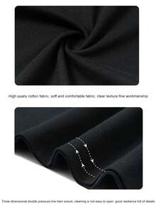 180 Pure Cotton Black T-Shirt Graphic Print For Fly Girls OnlyY2K Style Vintage T-Shirts Graphic For Men Women Kids Family Letter New Streetwear Clothing Harajuku T-Shirts Cotton Half Sleeve Tees Tops Tshirts Casual Classic Crewneck DesignTees - 黑色 - 查看 8