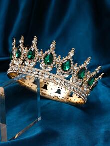 1 pièce Accessoire de couronne de mariée européenne pour robe de mariée, article pour anniversaire et cadeau pour adulte. Accessoires de la Saint-Valentin - Argent - Voir 10