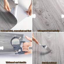 10/20/30 件豪华 3D 纹理自粘防滑地砖，剥离和粘贴哑光乙烯基 PVC 墙纸，防水防油瓷砖贴纸，适用于厨房、卧室、客厅、浴室、宿舍和其他室内家居装饰，可拆卸地板地砖自粘地砖剥离粘贴客厅装饰房间装饰厨房装饰 - 彩色 - 查看 5