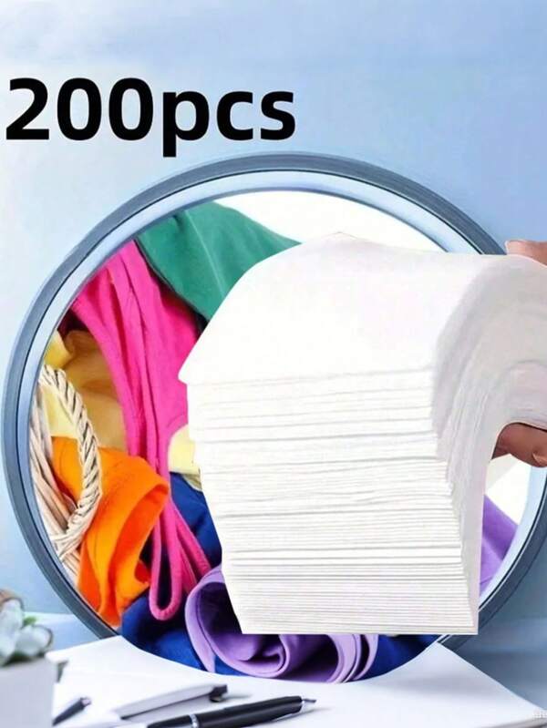 200/100/50/10 Stücke Farbfänger Blatt Farbaufnahme Papier Anti Tuchfärbung Blätter Waschmaschine Farbübertragung Entferner Blatt